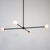 Not Yet Made - Made To Order Globe 4 Chandelier, 39.25in Tall, Black, Modern, 3 Inches Glass Globes, by Research.Lighting, Modern, Minimal Hanging Light, Floor Model For Sale - Image 5 of 11