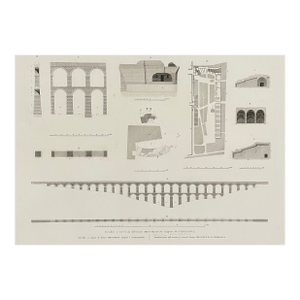 1811 Alexandre LaBorde Tarragona Spain Architectural Engraving