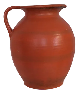 Vintage Orange Lacquered Ceramic 603-38 Vase from Scheurich Keramik, 1970s