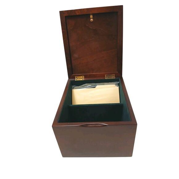 1980s Rare the Bombay Company Recipe Cards Box Storage Wood Nostalgia Brand New VNT For Sale In San Diego - Image 6 of 16