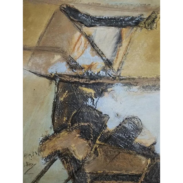 1990s Miguel Ybanez, Composition, 1990, Mixed Media For Sale - Image 5 of 5