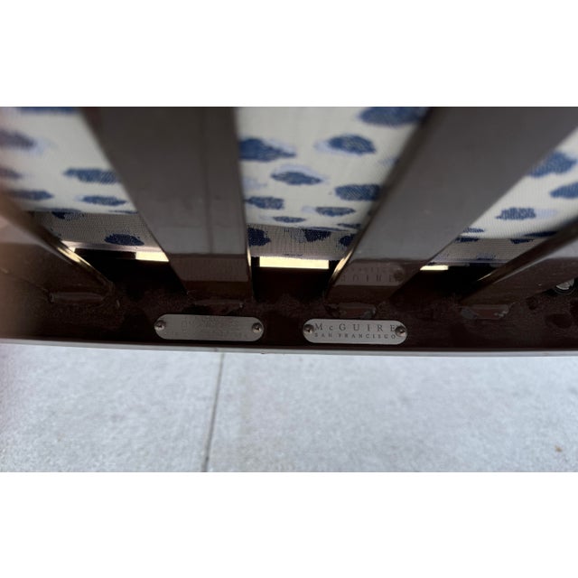 McGuire Furniture Co Indoor Outdoor Side Dining Chair 1 of 4 For Sale In Los Angeles - Image 6 of 6