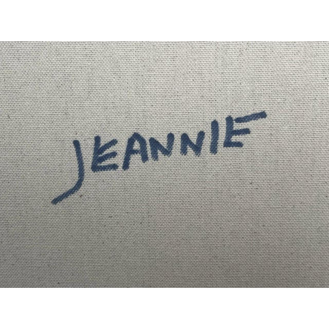 Contemporary Jeannie (Pitjara) Petyarre (1956-2022), Aboriginal Modern Large Abstract Floral on Canvas For Sale - Image 3 of 4