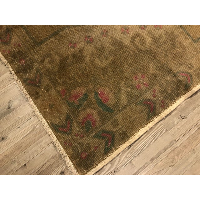 Oushak Handmade Vintage Rug- 4′5″ × 7′3″ For Sale - Image 9 of 11