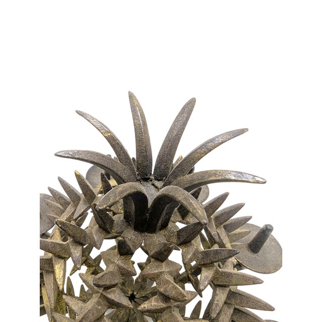 1960s Candlestick Pineapple in Cast Iron by Jens H. Quistgaard for IHQ Danish Designs Ltd., Denmark, 1960 For Sale - Image 5 of 11