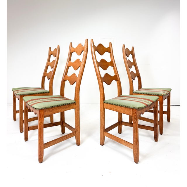 Set of Four Dining Chairs by Henning Kjaernulf For Sale - Image 10 of 10
