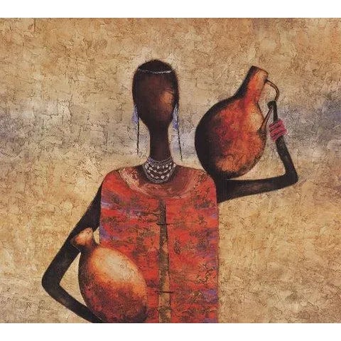 Artist: Michel Rauscher Title: The Gift Bearer Year: 2004 Signed: No Medium: Offset Lithograph Paper Size: 27.25 x 27.25...