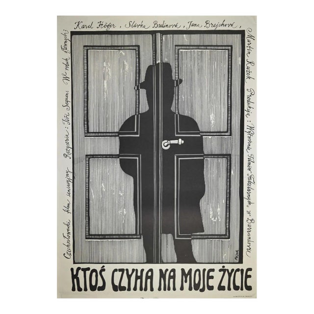 Jerzy Flisak, Someone Lurking in the Shadows in My Life, Vintage Poster by George Flisak, 1975 For Sale