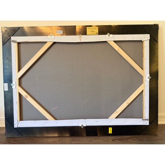 English Fox Hunting Scene Oil Painting on Canvas, Horses & Hounds, Gilt Frame For Sale In Jacksonville, FL - Image 6 of 6