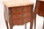 Antique French Inlaid Parquetry Marble Top Bedside Chests, 1900, Set of 2 For Sale - Image 9 of 11