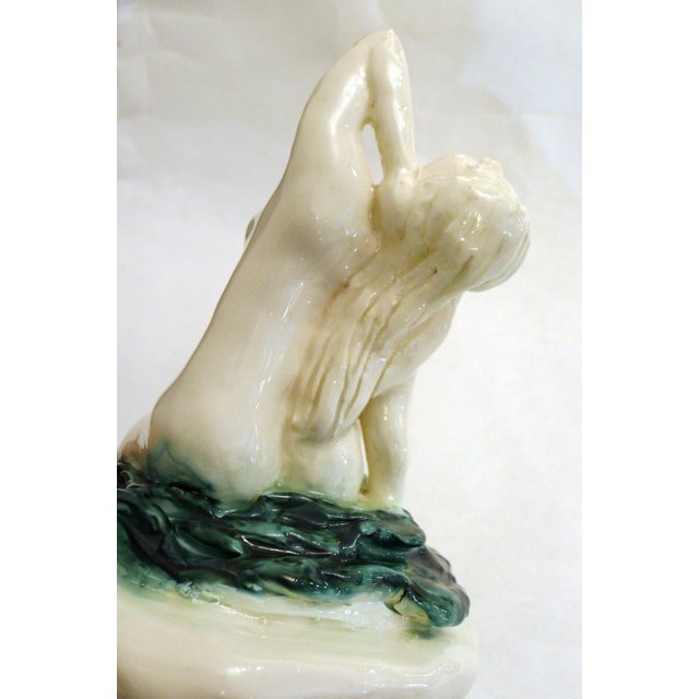 Mid-Century Nude Bather Sculpture in Ceramic For Sale - Image 11 of 13