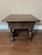 English Antique English Side End Table Small Square Carved Oak Jacobean Revival C1910 For Sale - Image 3 of 18
