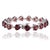 Not Yet Made - Made To Order 26.55 Ct Natural Red Garnet Statement Tennis Bracelet With Diamonds - Anniversary Gift For Sale - Image 5 of 14