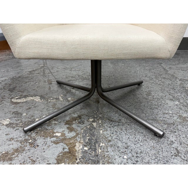 Cb2 Swivel Facetta Chair For Sale - Image 10 of 12
