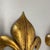 Vintage French Golden Florentiner Lily Wall Lights by Hans Kögl, 1970s, Set of 2 For Sale - Image 6 of 18