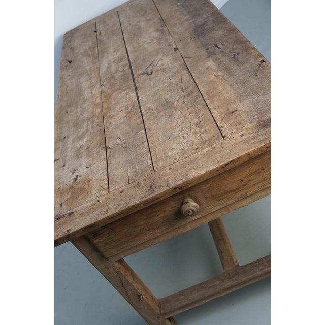 18th Century French Rustic Rustic Elm Farmhouse Dining Table For Sale - Image 14 of 18