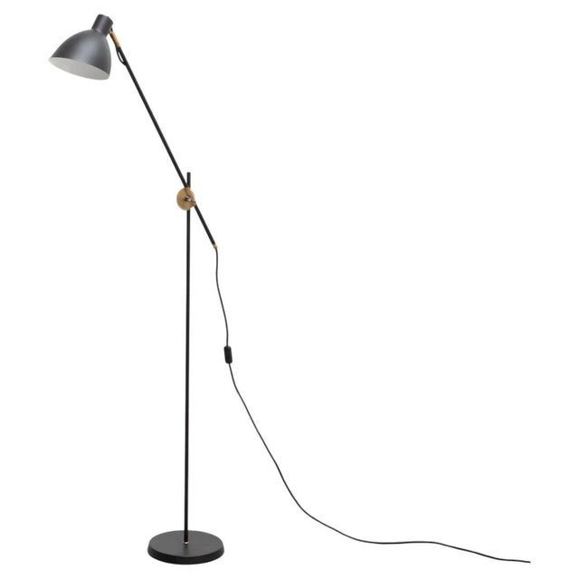 KH #1 Black Raw Brass Floor Lamp from Konsthantverk For Sale - Image 18 of 18