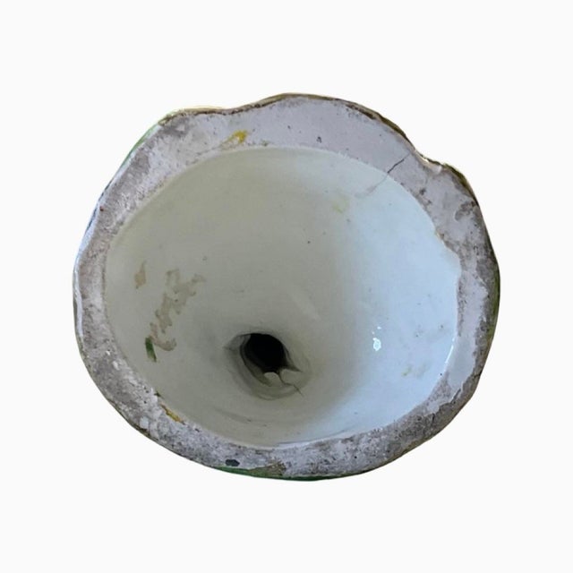 Ceramic Mid 19th Century Staffordshire Man in Front of Tree With Magnifying Glass For Sale - Image 7 of 7