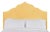 Clementine California King Headboard, Mustard Linen For Sale