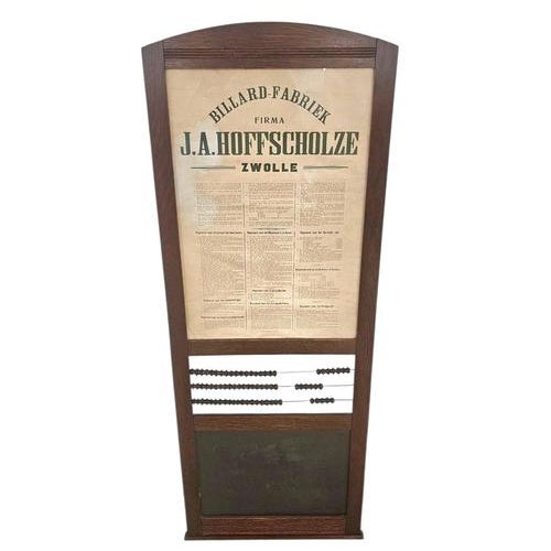 Wall Billiards Scoreboard by J.A. Hoffscholze, 1960s For Sale - Image 4 of 7