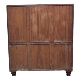 Antique Camphor Wood Secretaire Military Chest, 1840 For Sale