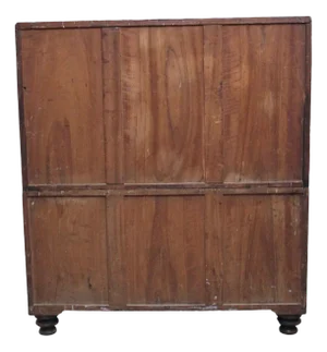 Antique Camphor Wood Secretaire Military Chest, 1840