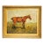 Wonderful Antique Oil Painting of Horse Signed Equestrian Portrait in Gilt Gesso Frame English Country Art For Sale