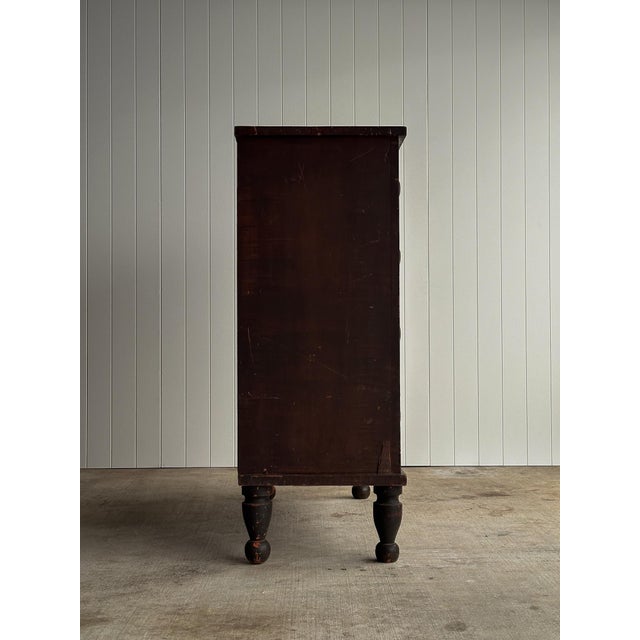 Late 19th Century Antique Painted Pine Chest of Drawers, Original Surface For Sale - Image 12 of 17