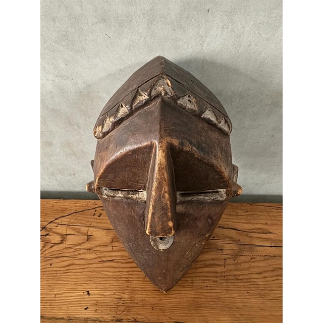 Brown Lwalwa Initiation Mask, D.R. Congo, 1920s For Sale - Image 8 of 10