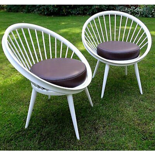 Mid-Century Modern Ellipse Armchairs from Swedese, Set of 2 For Sale - Image 3 of 10