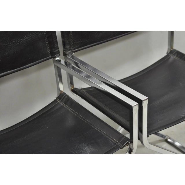 Vintage Daystrom Mid Century Modern Chrome & Naugahyde Directors Chairs - Pair For Sale - Image 12 of 17