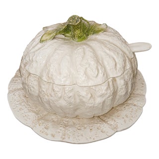 Italian Earthenware Trompe-Lœil Soup Tureen, 1950s For Sale
