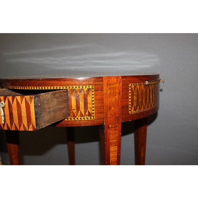 Louis XVI Style Boulotte Table in Marquetry, 1900s For Sale - Image 6 of 15