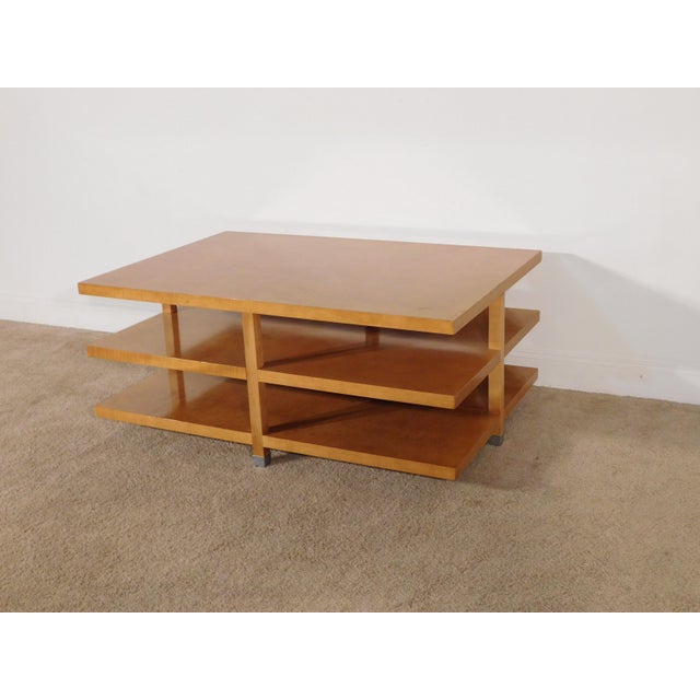 Baker Furniture Archetype Collection 3 Tiered Coffee Cocktail Table For Sale In South Bend - Image 6 of 15