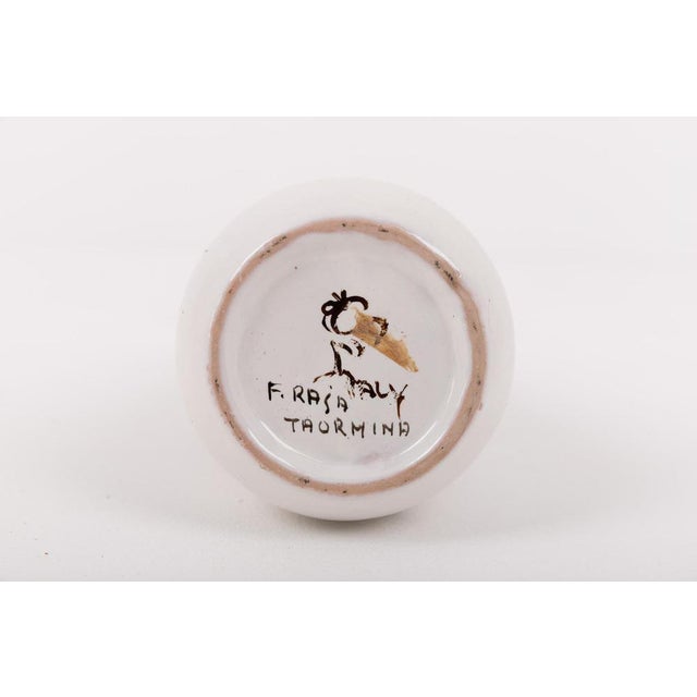 Vintage Ceramic Vase by F. Rasa, Sicily, Italy For Sale - Image 5 of 7