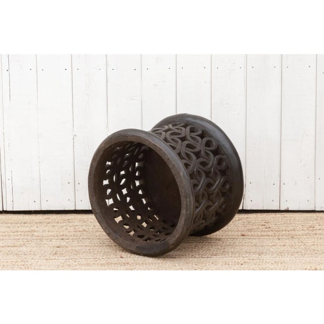 African Floral Bamileke Stool For Sale - Image 9 of 10