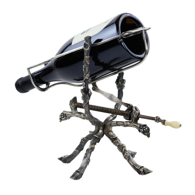 Silvered Wine Decanter, France, Late 19th-Early 20th Century For Sale - Image 4 of 6