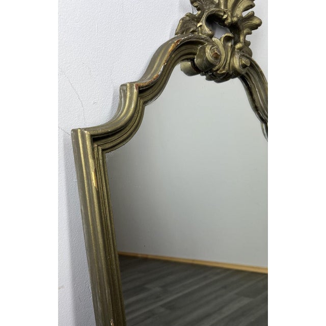 Vintage French Wall Mirror in Wood For Sale - Image 3 of 7