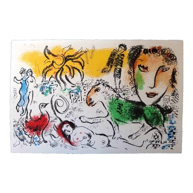 Marc Chagall - The Green Horse - Original Lithograph 1973 For Sale