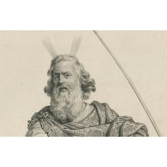 Léon Noël, Moses with the Ten Commandments, Lithograph, 1844 For Sale - Image 4 of 10