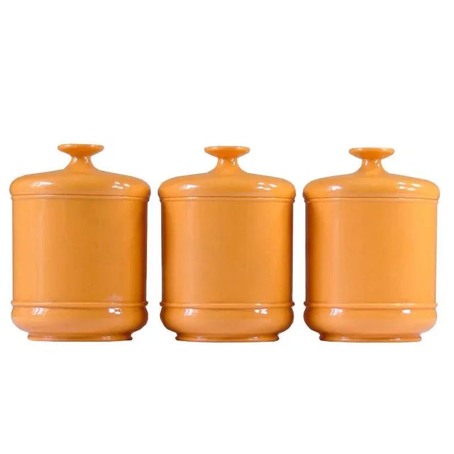 Orange Containers from Emsa, Germany, 1970s, Set of 3 For Sale - Image 8 of 8