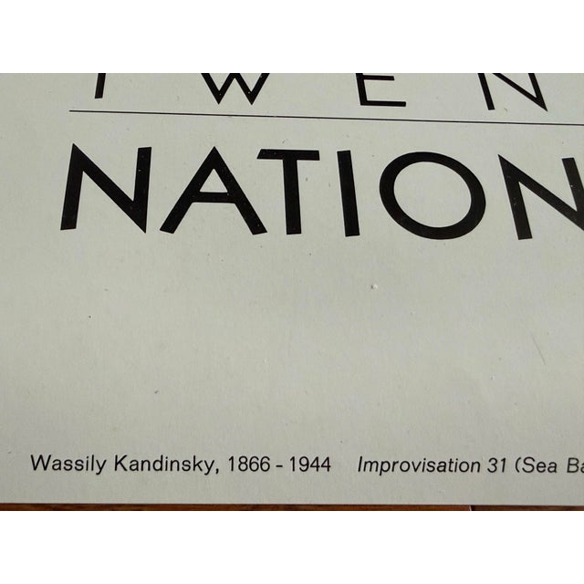 Late 20th Century Rare Vintage 1988 Wassily Kandinsky, Improvisation 31 (Sea Battle) 1913 Museum Poster Printed in France For Sale - Image 5 of 11