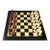 Vintage Marquetry Chess Set With Chinese Figurines For Sale