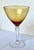 1930s Mid-Century Cambridge Glass Amber & Clear Stem Champagne Coupes - Set of 7 For Sale - Image 10 of 18