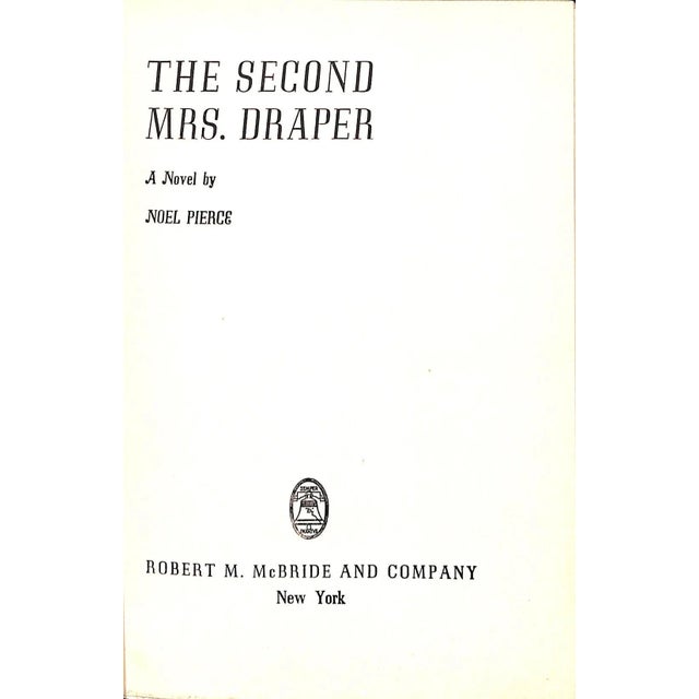 Traditional "The Second Mrs. Draper" 1937 Pierce, Noel For Sale - Image 3 of 5