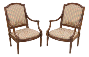Louis XVI Chairs, Late 18th Century, Set of 2