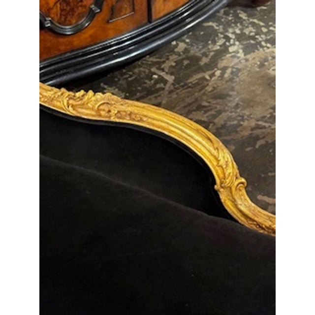 19th Century 19th Century French Louis XV Style Giltwood Chaise Lounge For Sale - Image 5 of 9