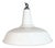Industrial White Enamel Factory Pendant Lamp from Benjamin, USA, 1960s For Sale
