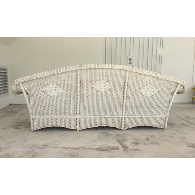 Antique Diamond Wicker Sofa Chairish