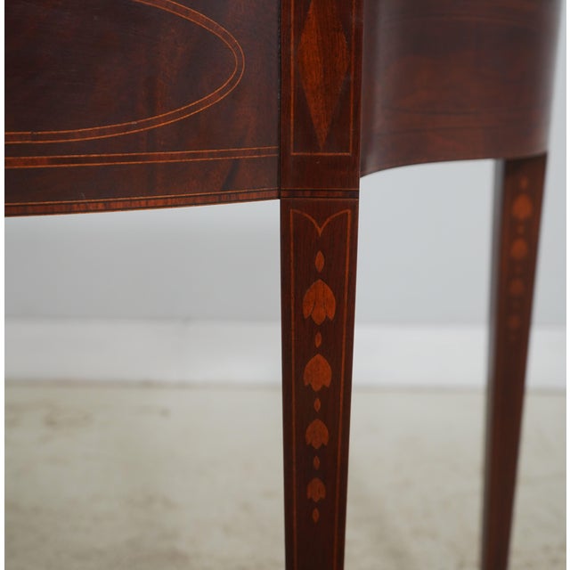 Baker Historic Charleston Mahogany Demi Lune Console For Sale In Philadelphia - Image 6 of 15